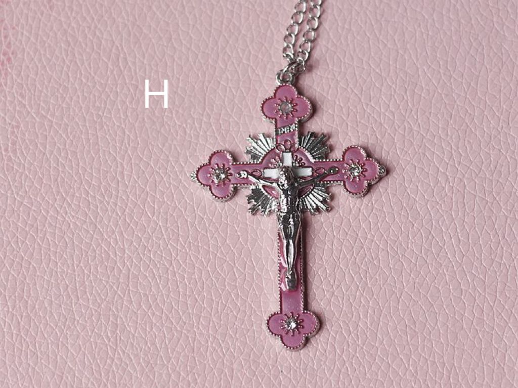 VINTAGE CROSS NECKLACE  KF83453