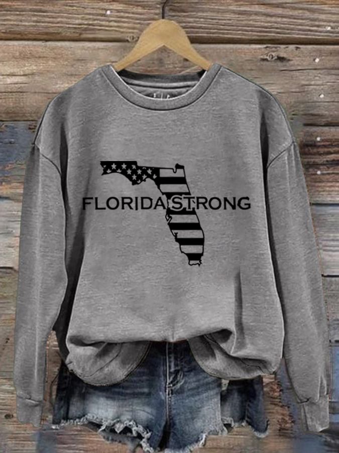 Women's Florida Strong Print Sweatshirt