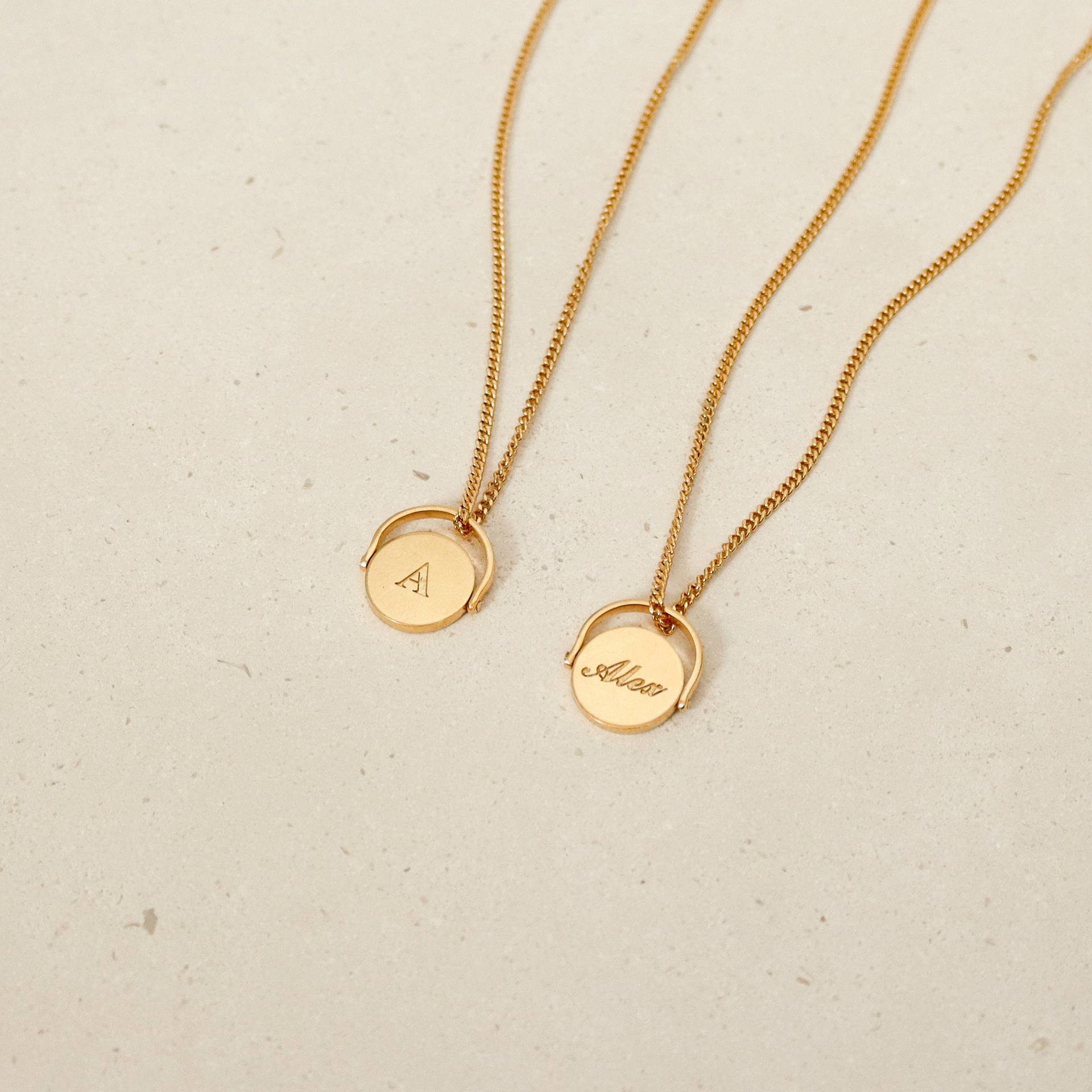 Letter Text Number Titanium Steel Oil Dripping Necklaces