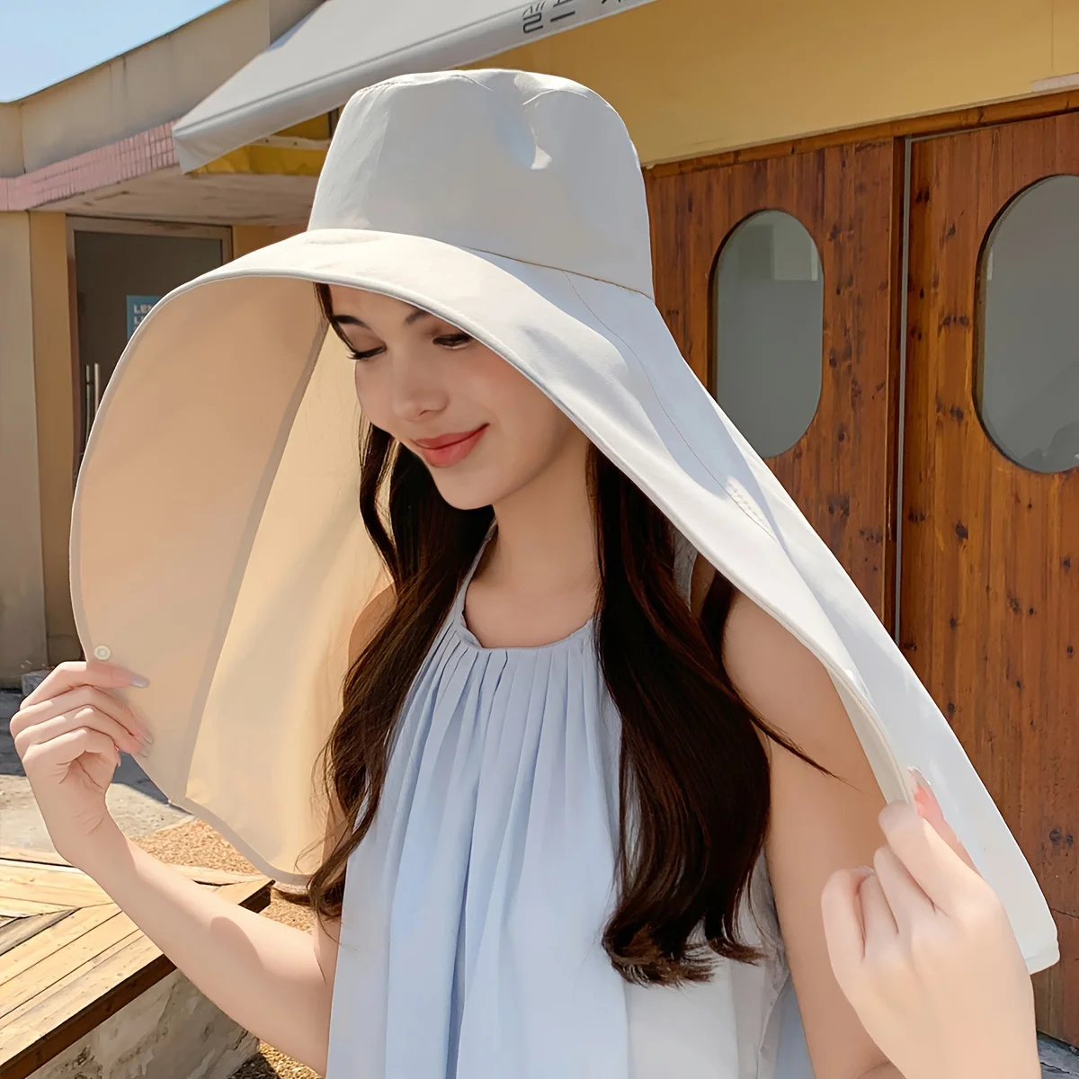 🔥Last Day Promotion 75% OFF🔥Wide Brim Shawl Sun Hat