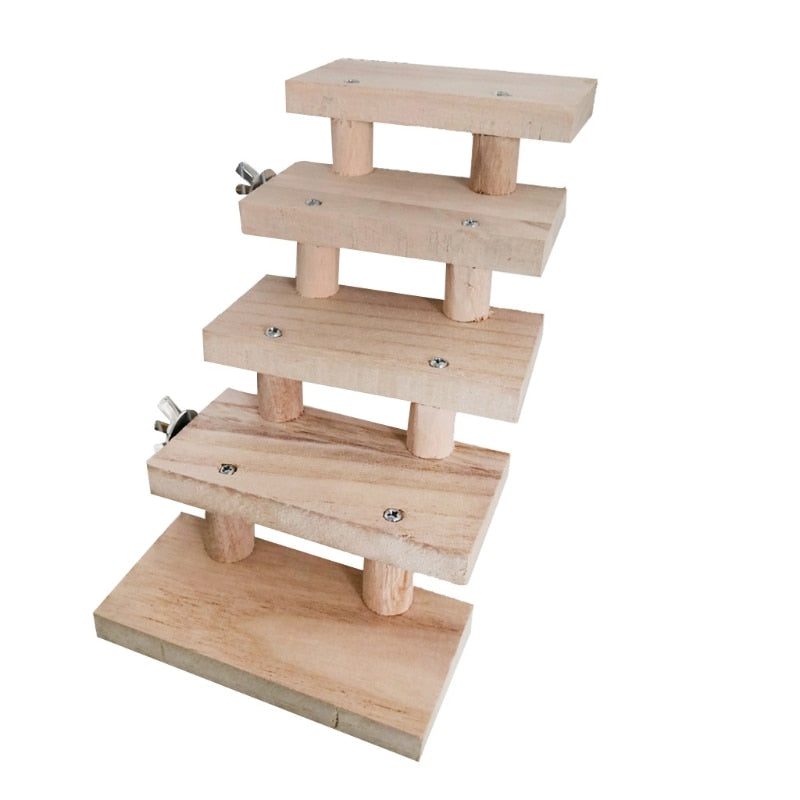 Wood Ladder For Pet Birds