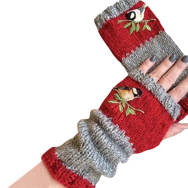 Warm Patchwork Embroidered Gloves💥Buy 2 Free Shipping💥