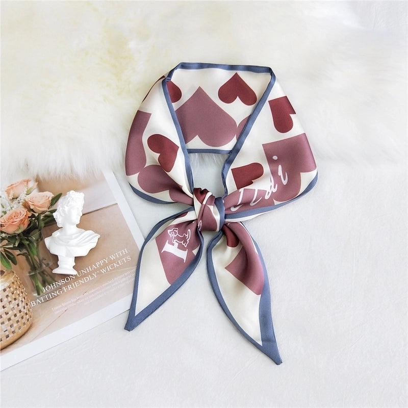 Double-sided Sharp-angled Silk Scarf