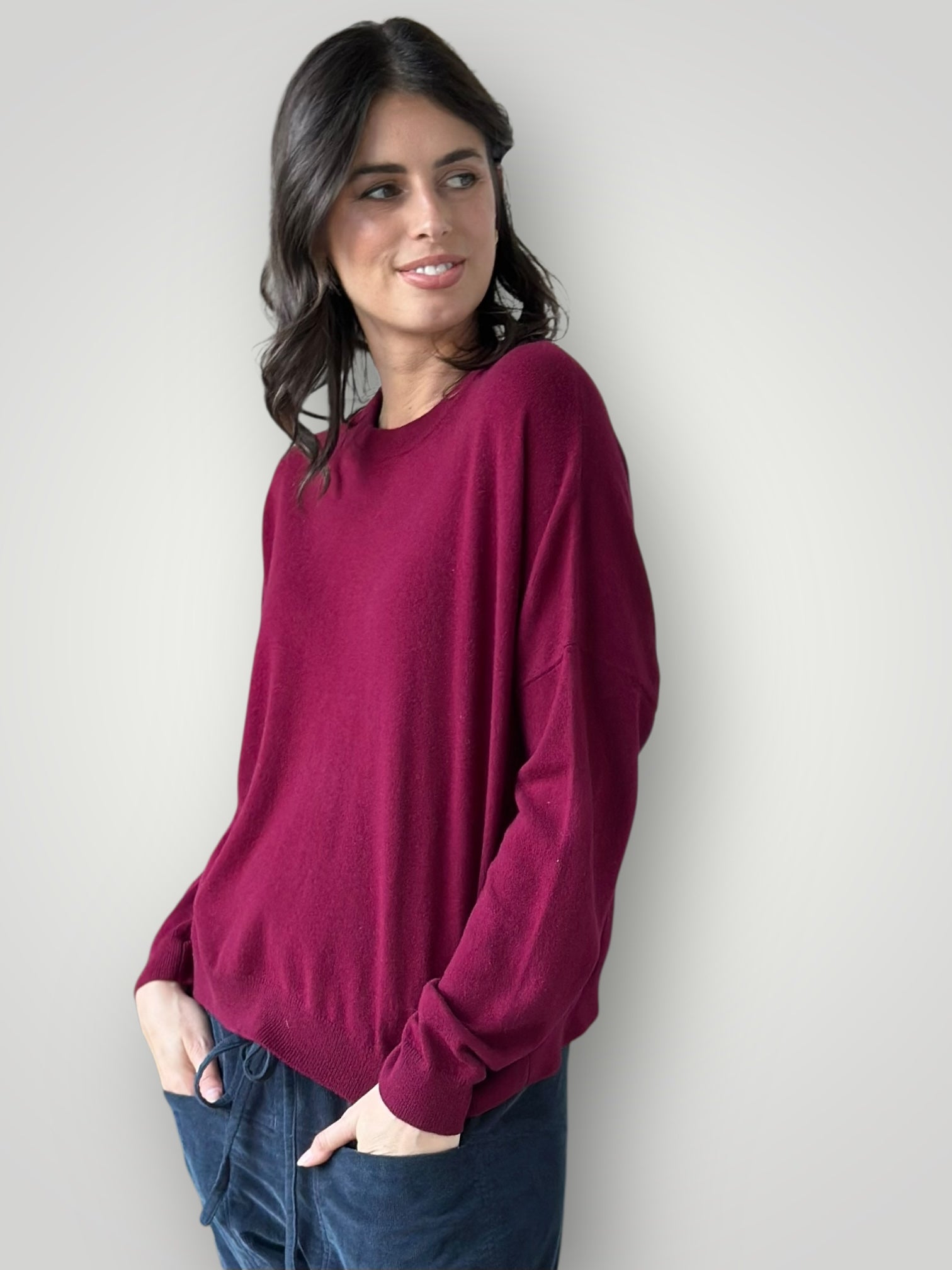 cassie crew neck knit-pinot cashmere