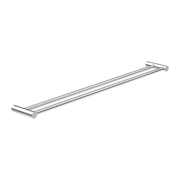 Nero New Mecca 800mm Double Towel Rail - Chrome / NR2330dCH