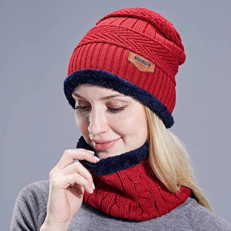 Unisex Basic Minimalist Twist Eaveless Wool Cap