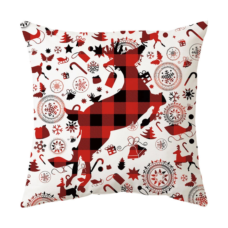 Fashion Christmas Tree Santa Claus Elk Polyester Pillow Cases