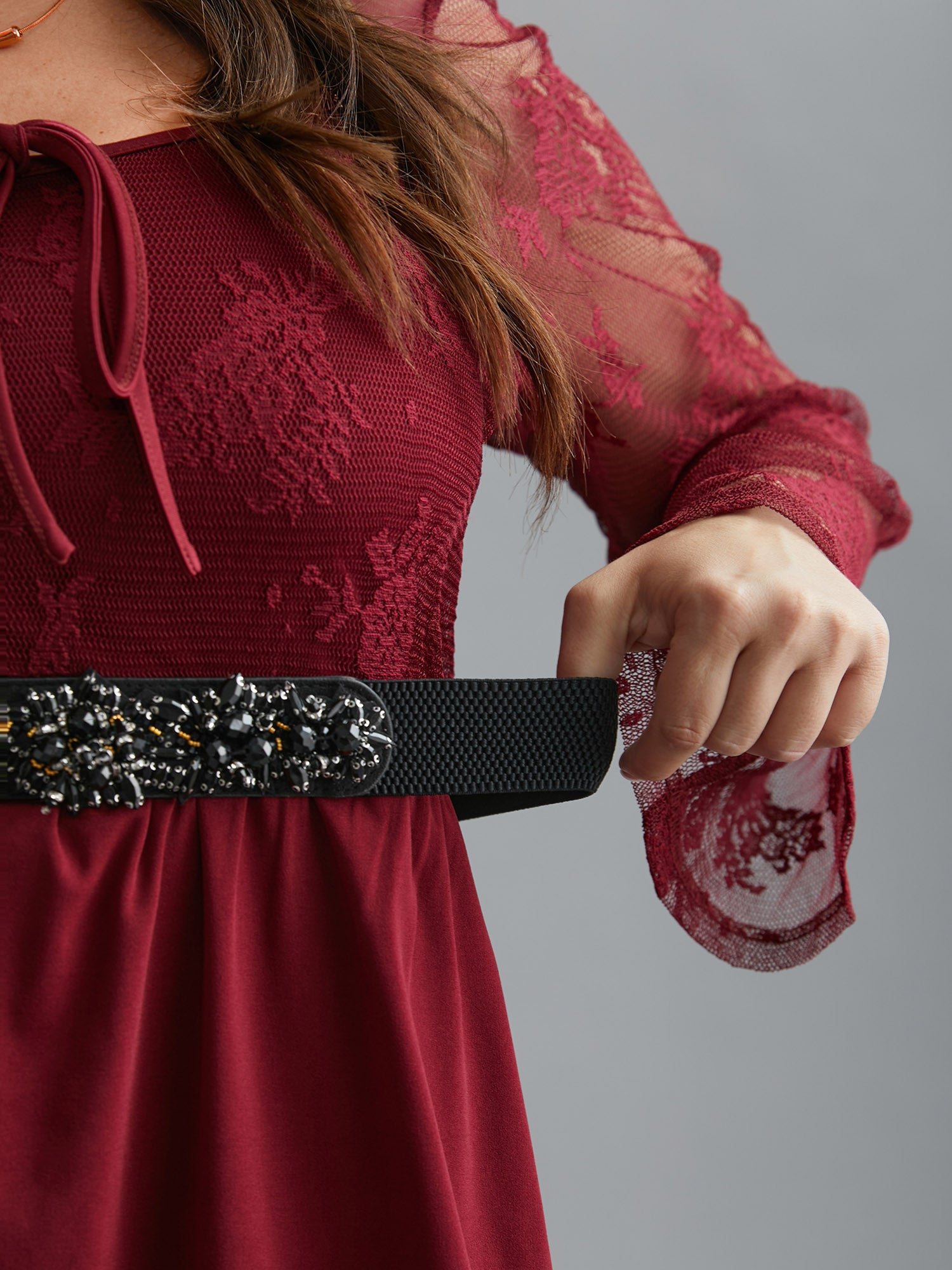 Crystal Shine Elastic Belt