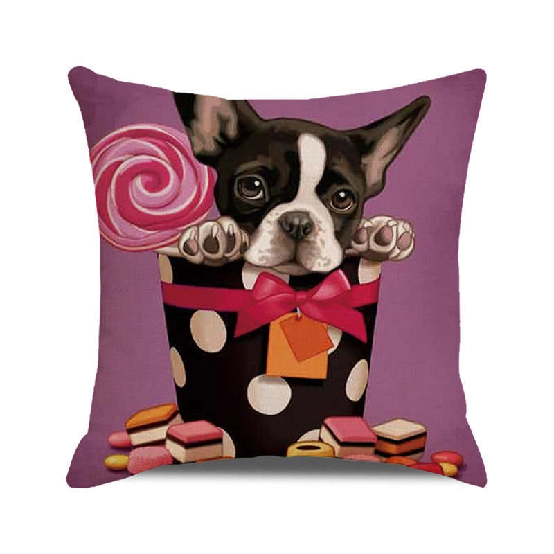 Halloween Cartoon Style Letter Dog Cat PP Cotton Couch & Sofa Decor