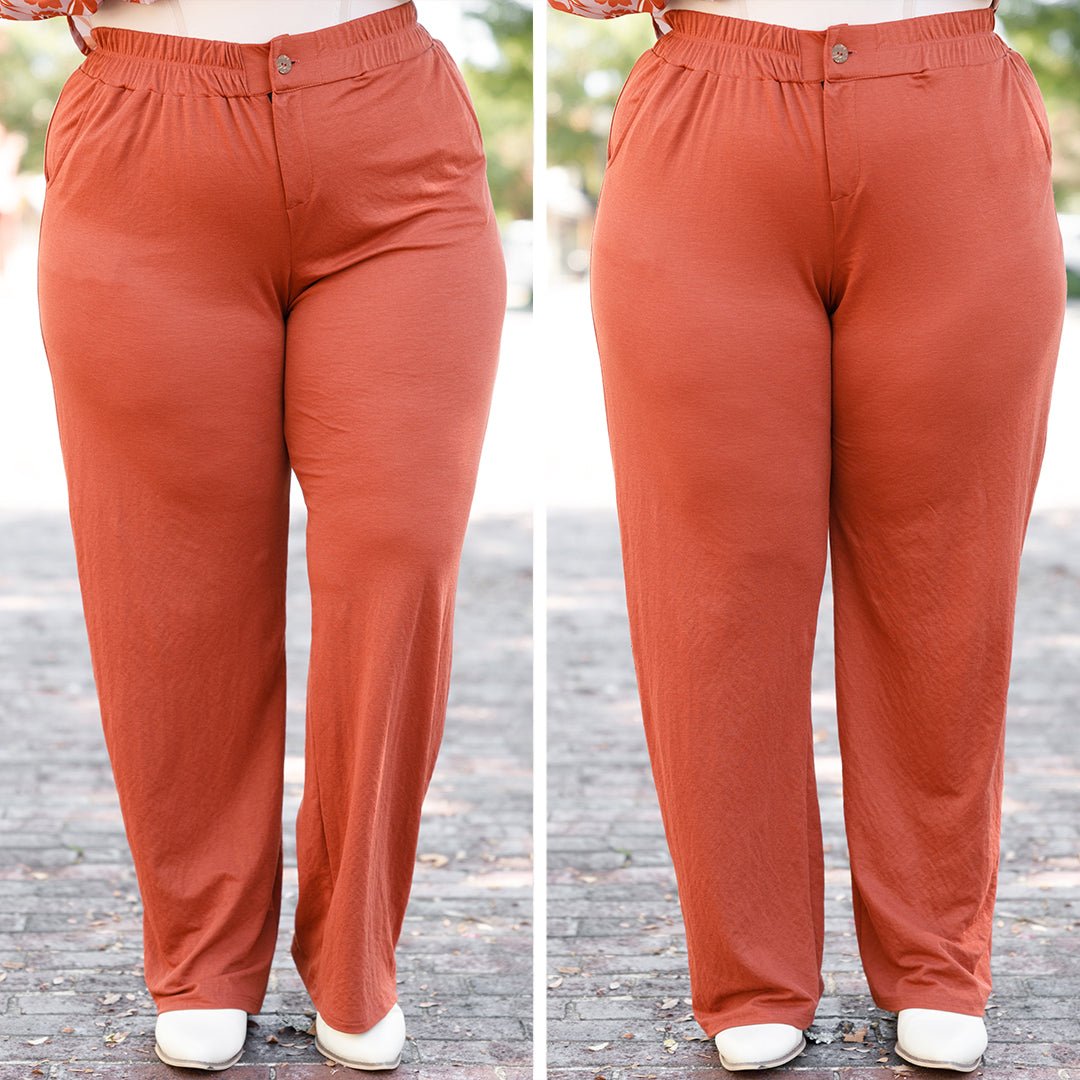 Sleek And Stylish Pants. Brick