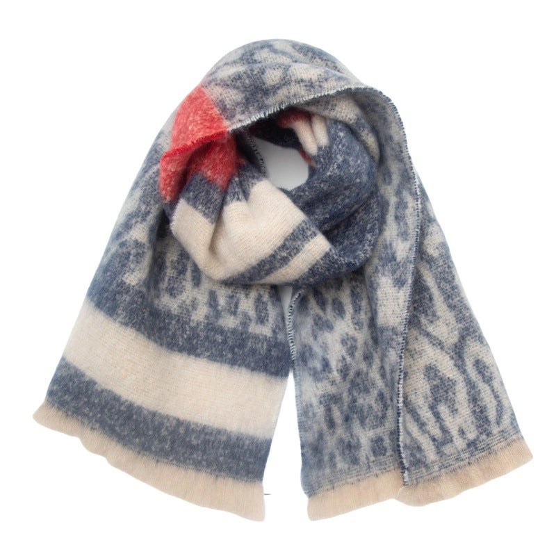 Unisex Casual Minimalist Leopard Polyester Scarf