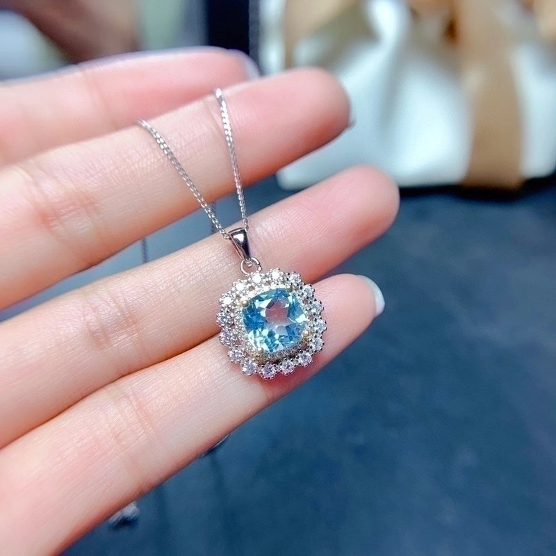 Copper Flower Artificial Gemstones Crystal Jewelry Sets