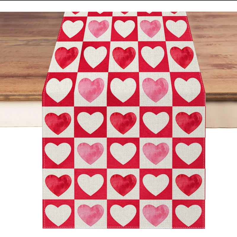 Valentine'S Day Casual Elegant Minimalist Letter Heart Shape Polyester Tablecloths