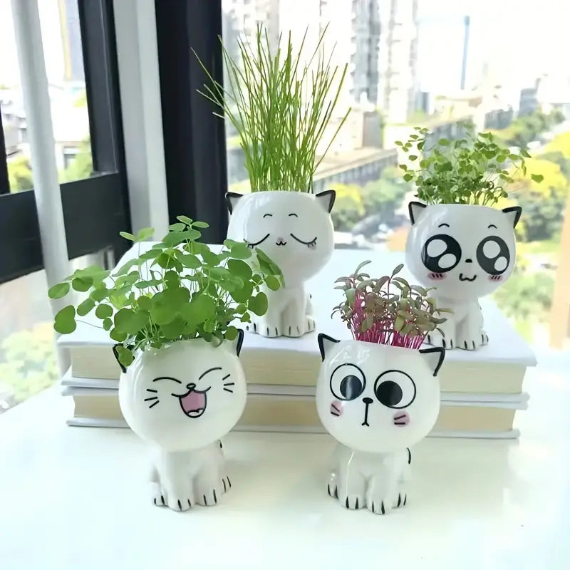 Cute Ceramic Cat Flower Pot Success