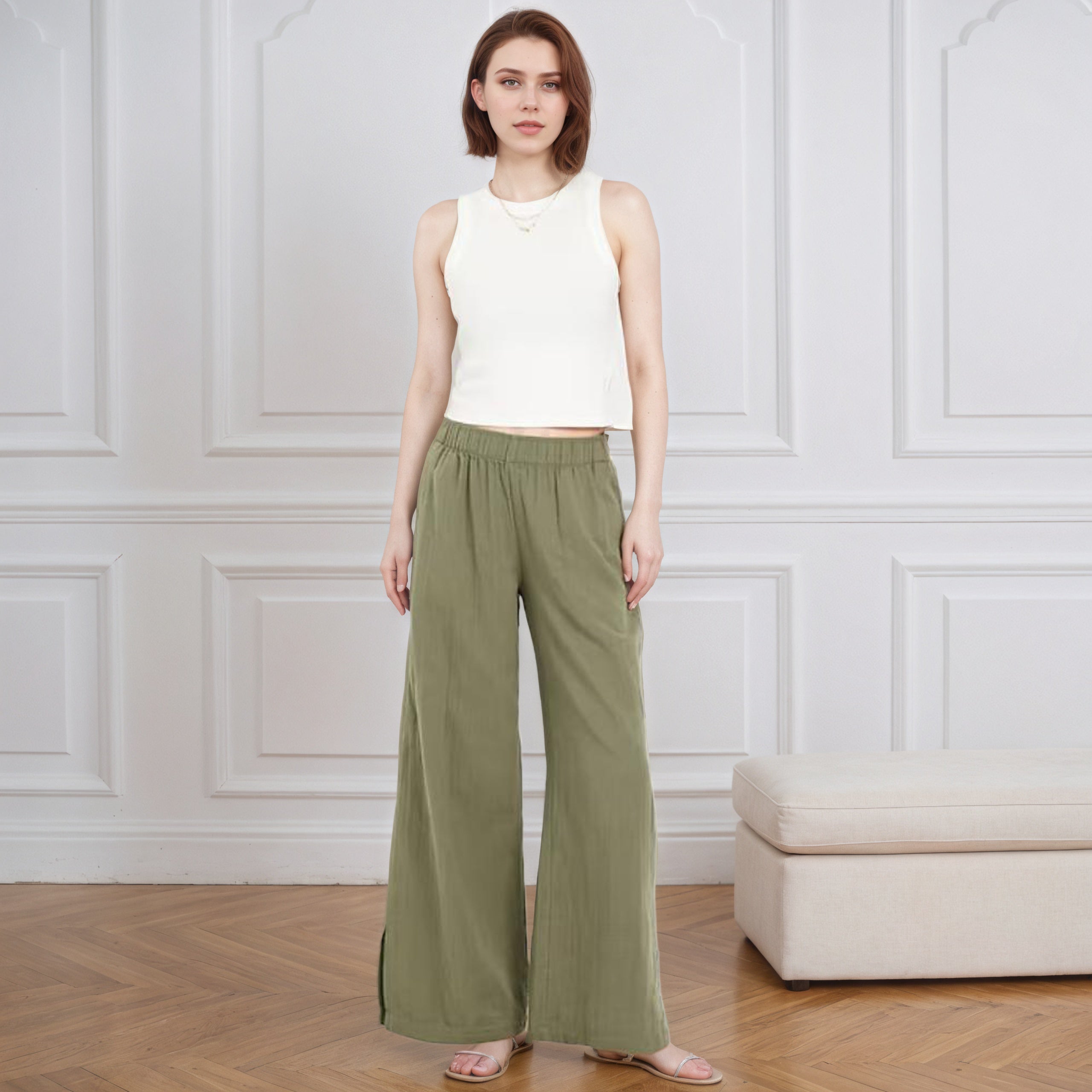 High-Waisted Super Wide-Leg Pants