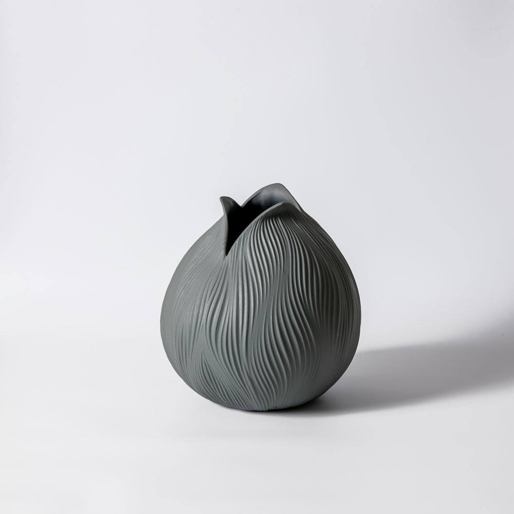 Bloom Porcelain Vase - Grey