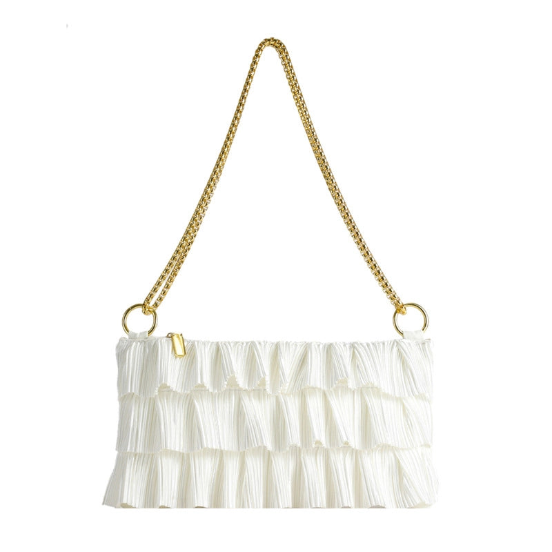 Women's Small All Seasons Polyester Solid Color Classic Style Square Zipper Shoulder Bag