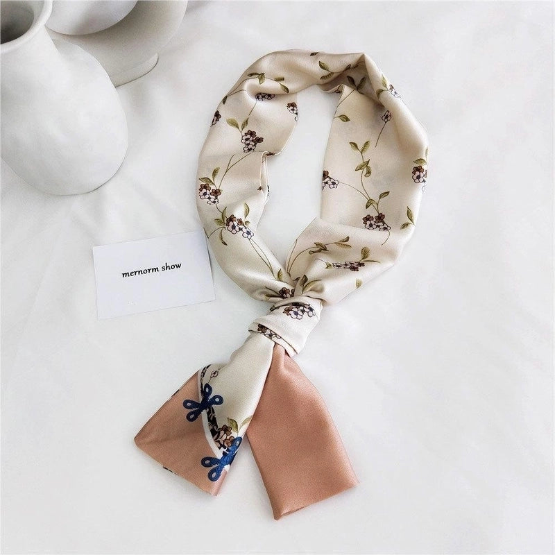 Fashion Double-sided Wild Small Scarf Professional Scarf
