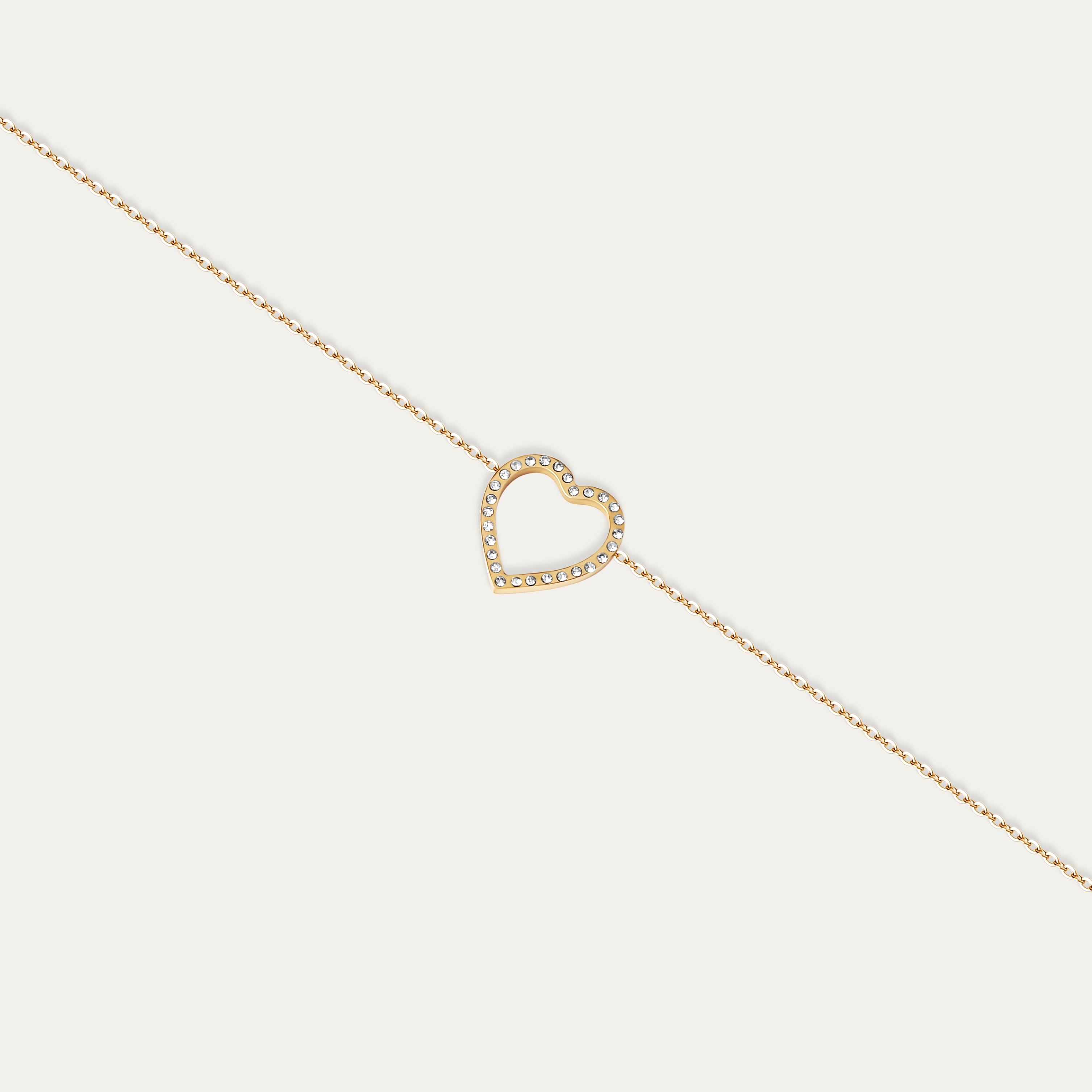 Nema CZ Anklet (18K Gold Stainless Steel)