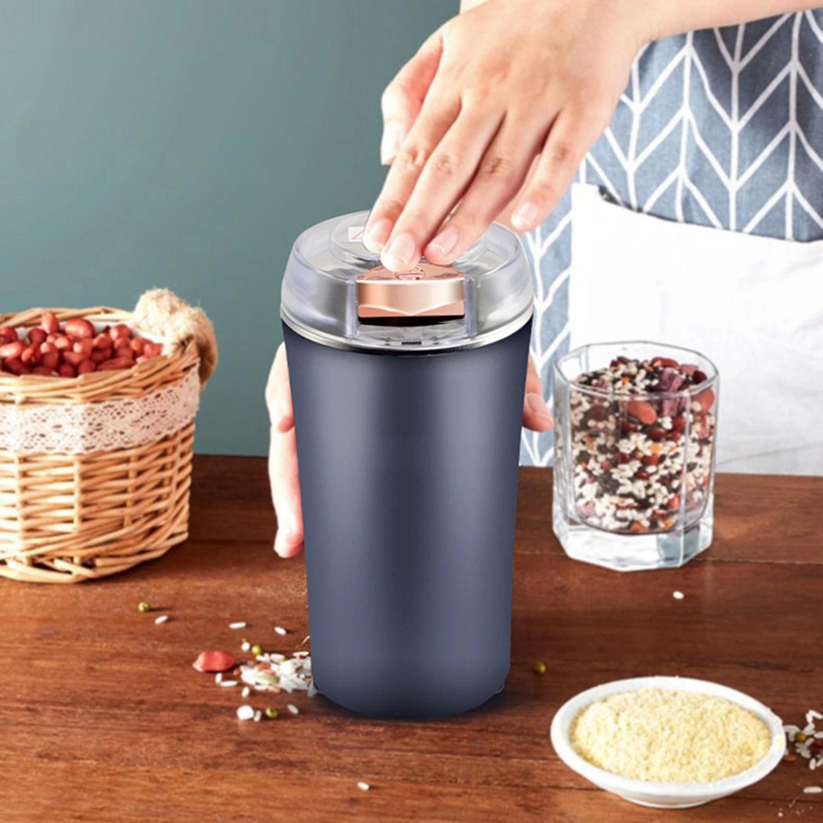 Coffee Bean Grinding 200W Multifunction Smash Machine Electric Grinding Machine for Peanut Pepper Grains