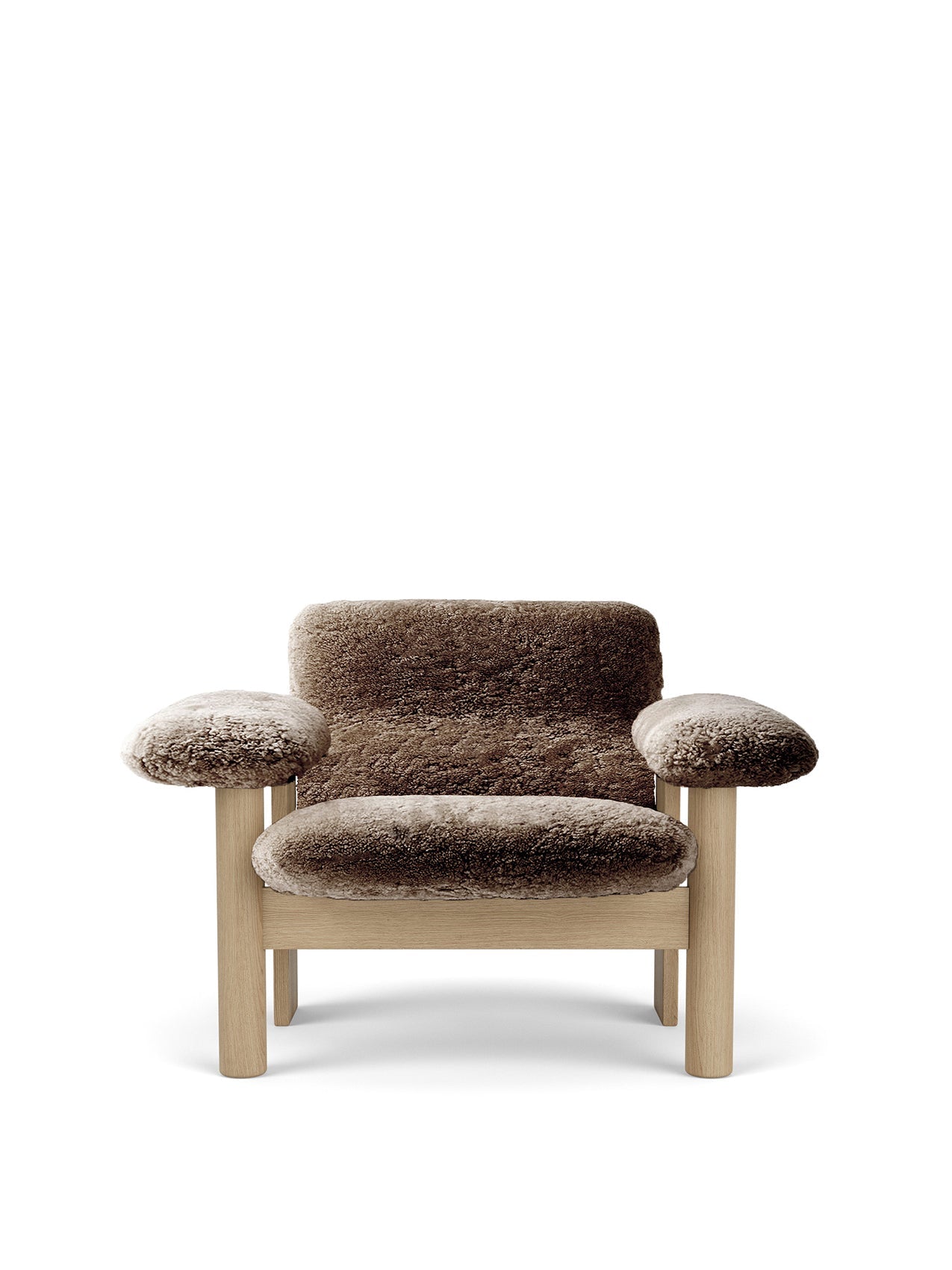 Brasilia Lounge Chair. Low Back. Sheepskin