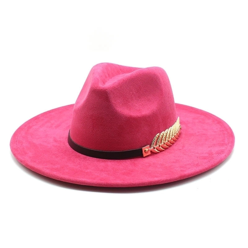 Unisex Vintage Style Baroque Style Ethnic Style Color Block Flat Eaves Fedora Hat