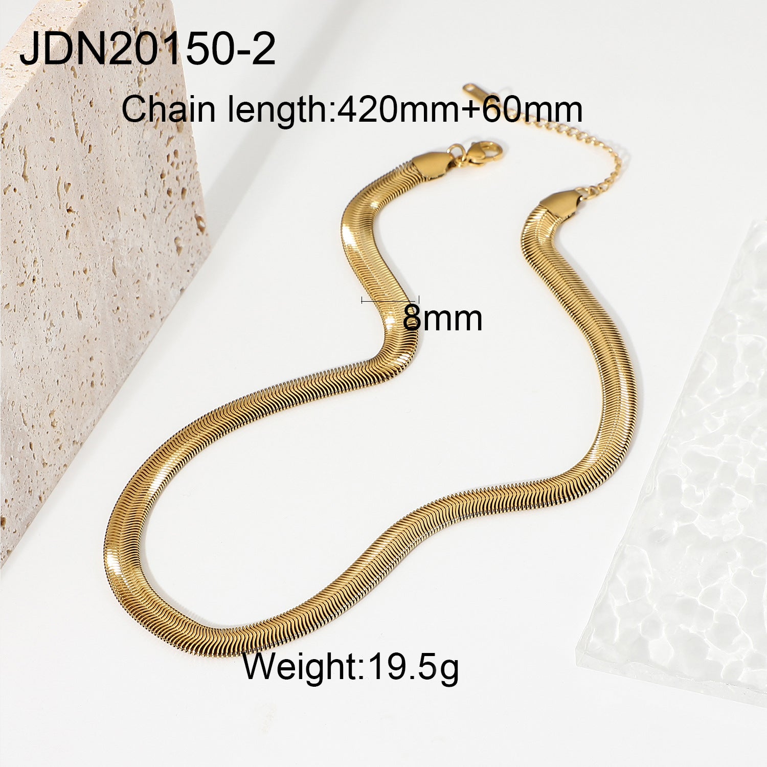 Stainless Steel Rhinestone Necklace Jewelry Clavicle Chain Hot Style Titanium Steel