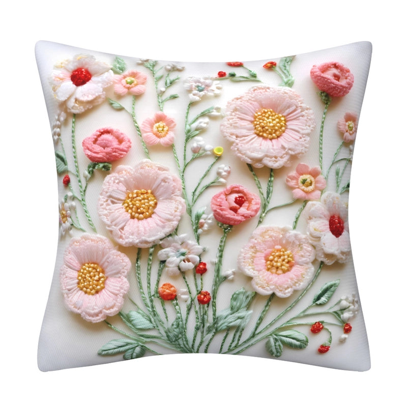 Elegant Classical Minimalist Floral Polyester Pillow Cases Couch & Sofa Decor