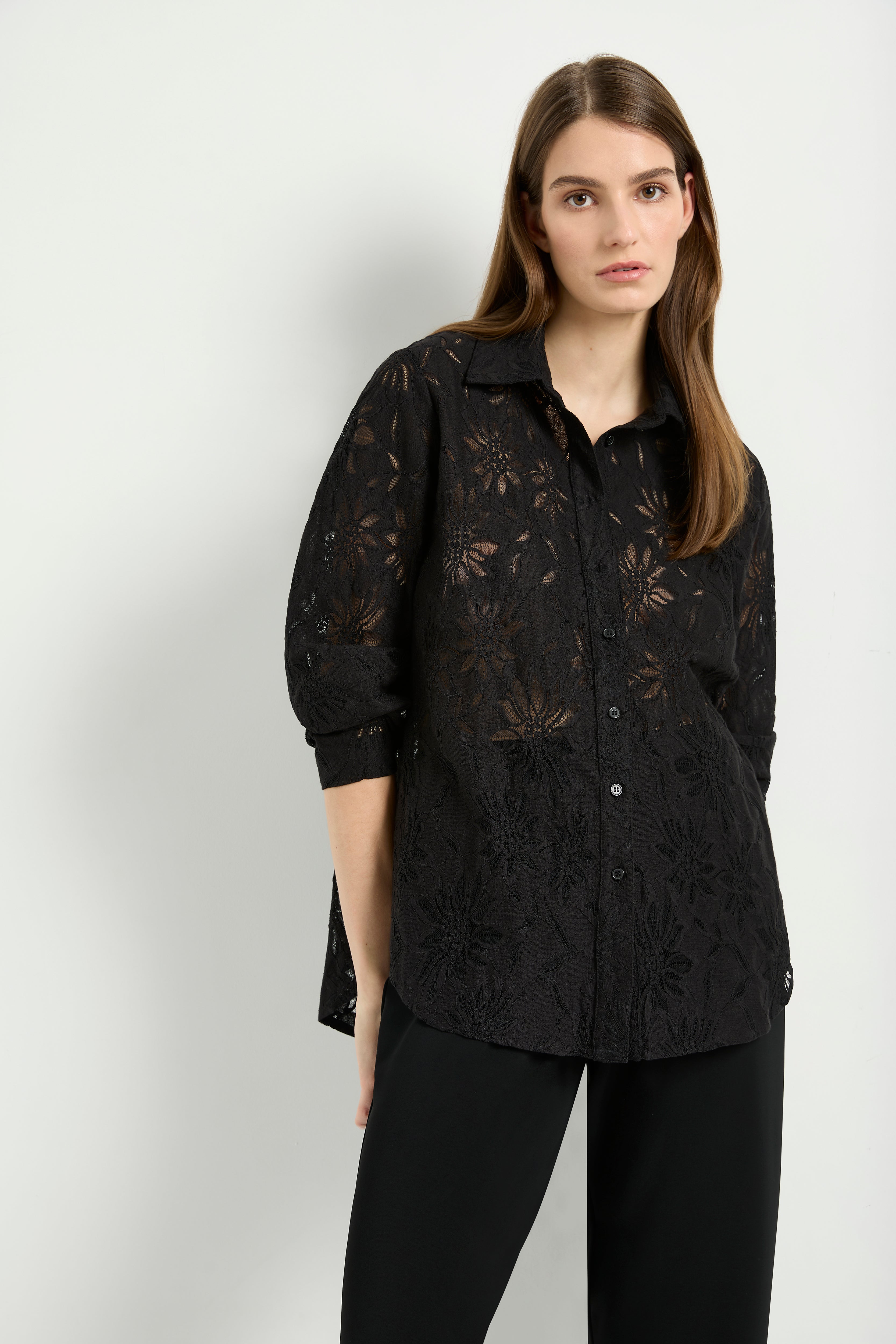 Mela Purdie Dart Shirt Flora Lace