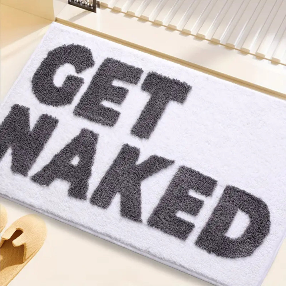 Get Naked Funny Bathroom Mat