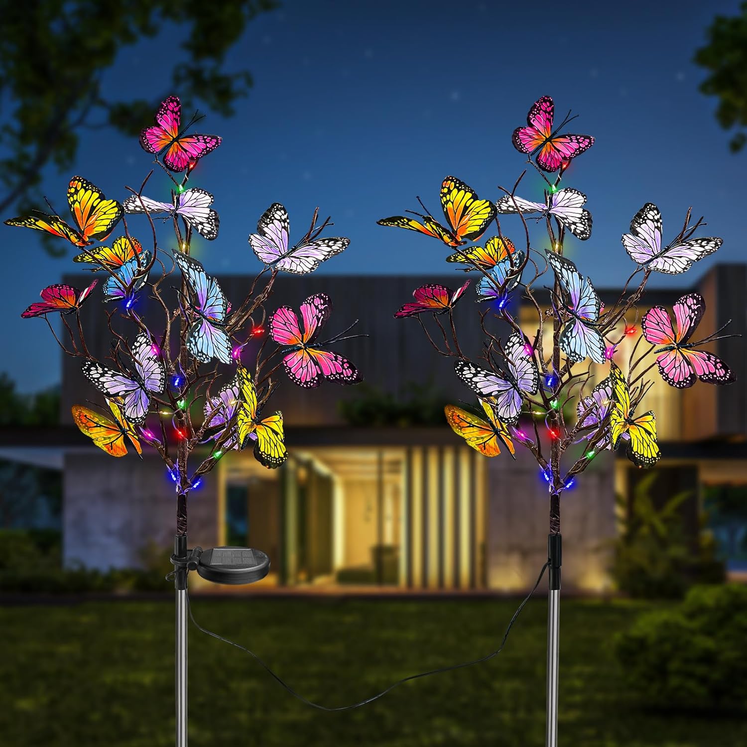 🙌LAST DAY 49% Off😍Solar Outdoor Butterfly Lights🦋💐