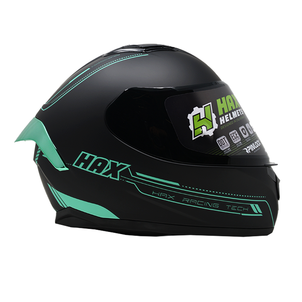 Casco Integral Hax obsidian Black Blue