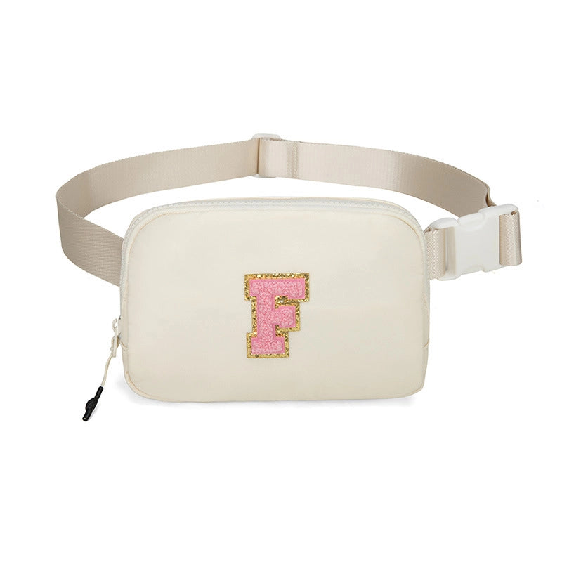 Women's Streetwear Letter Nylon Waist Bags