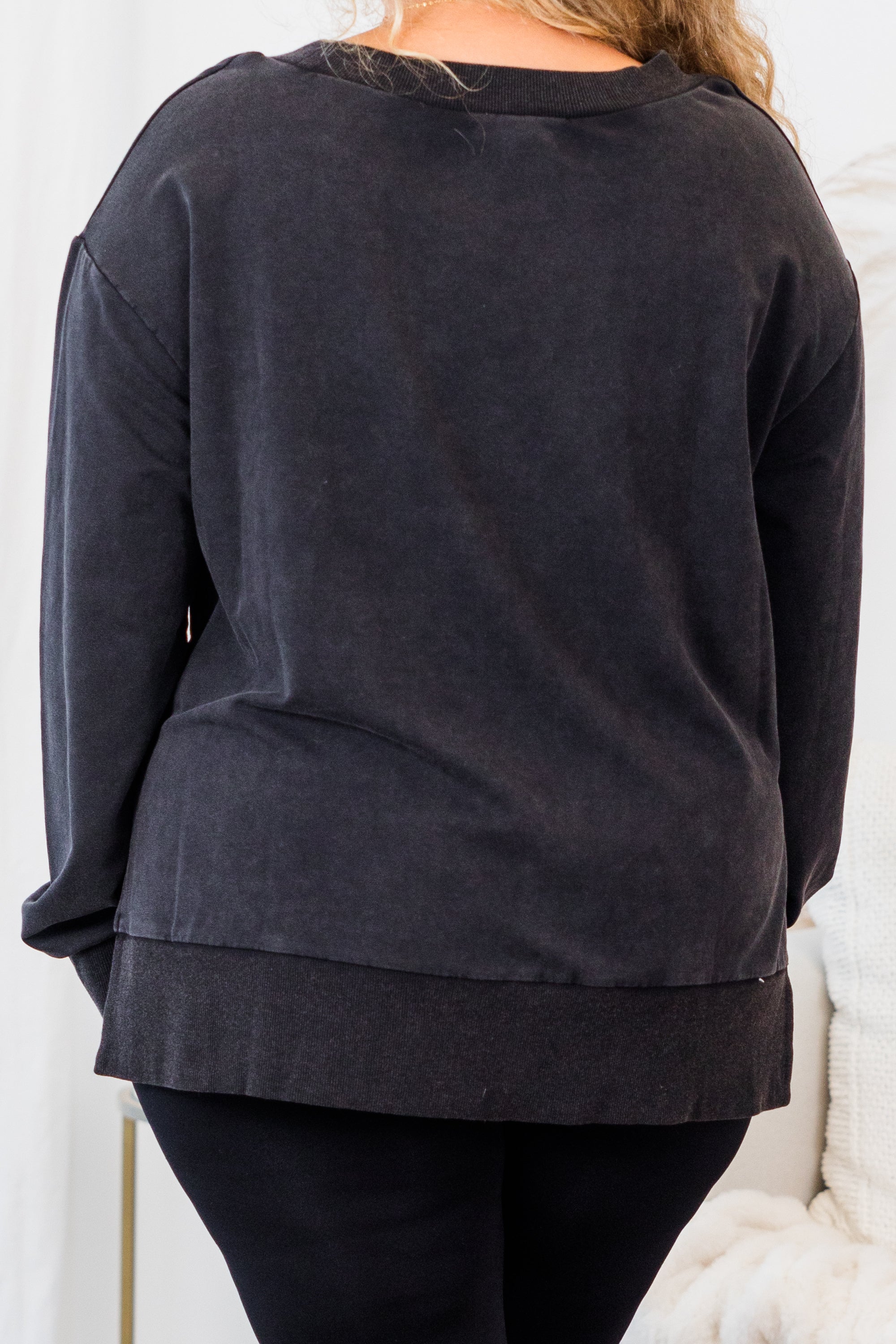 From The Outside Pullover. Black