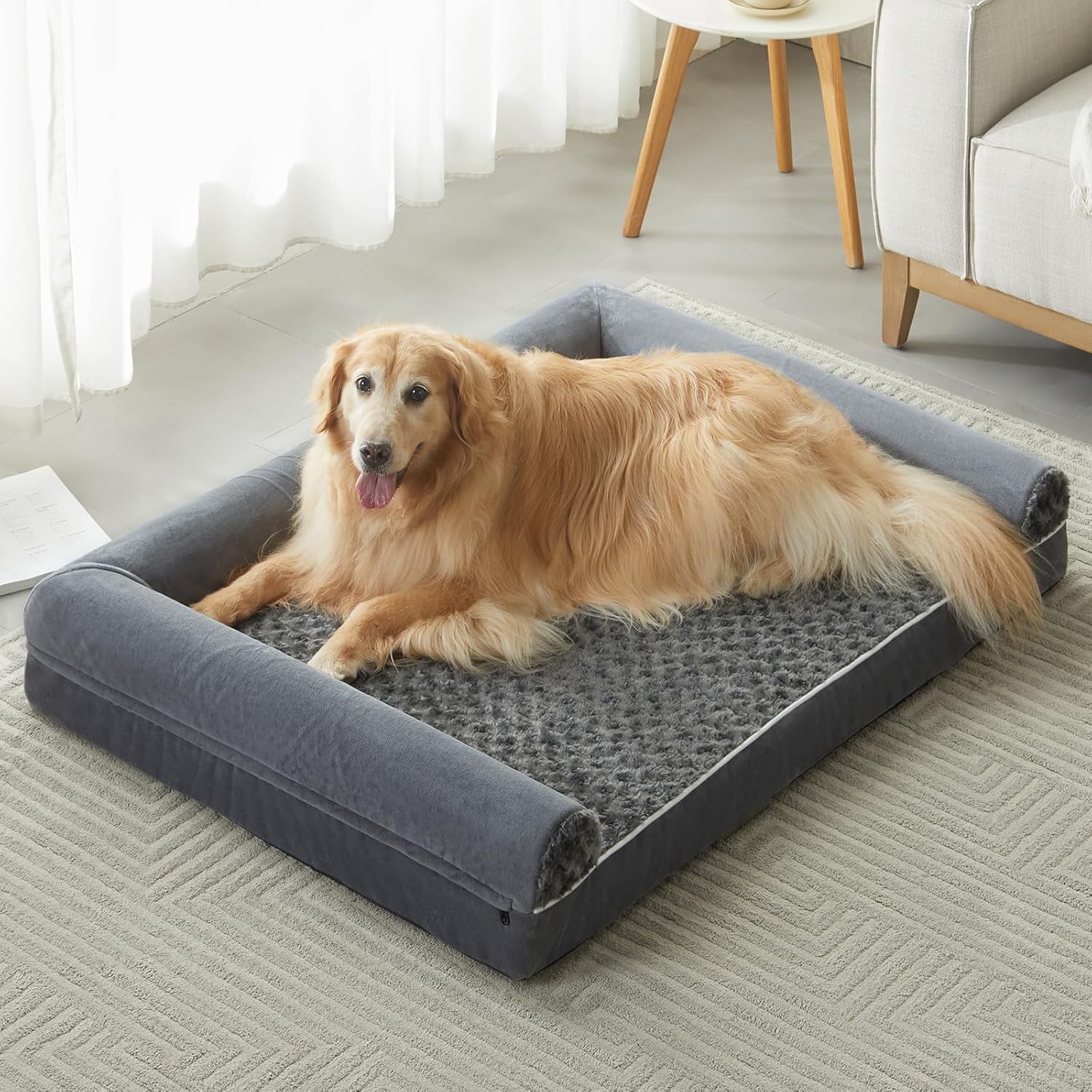 Comfort Sofa Dog Bed With Washable Cover