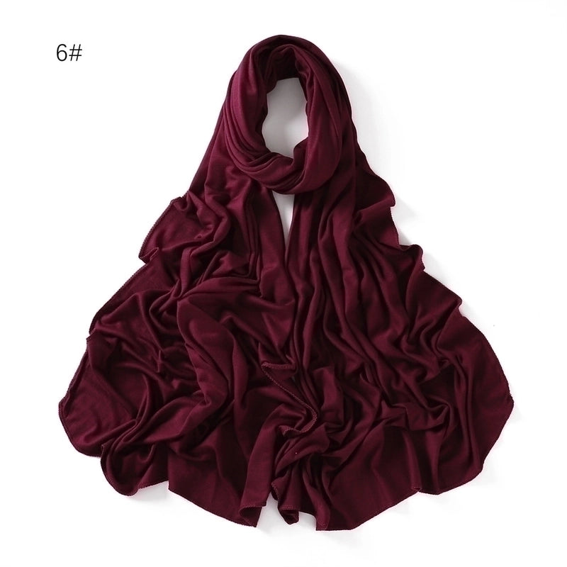 Women's Basic Solid Color Mercerized Cotton Modal Cotton Linen Scarves