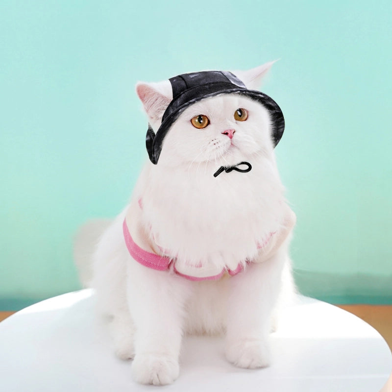 Dog Cat Sun-proof Anti-tightening Hat Anti-release Ear Adjustable Rope Buckle Fisherman Hat Pet Supplies