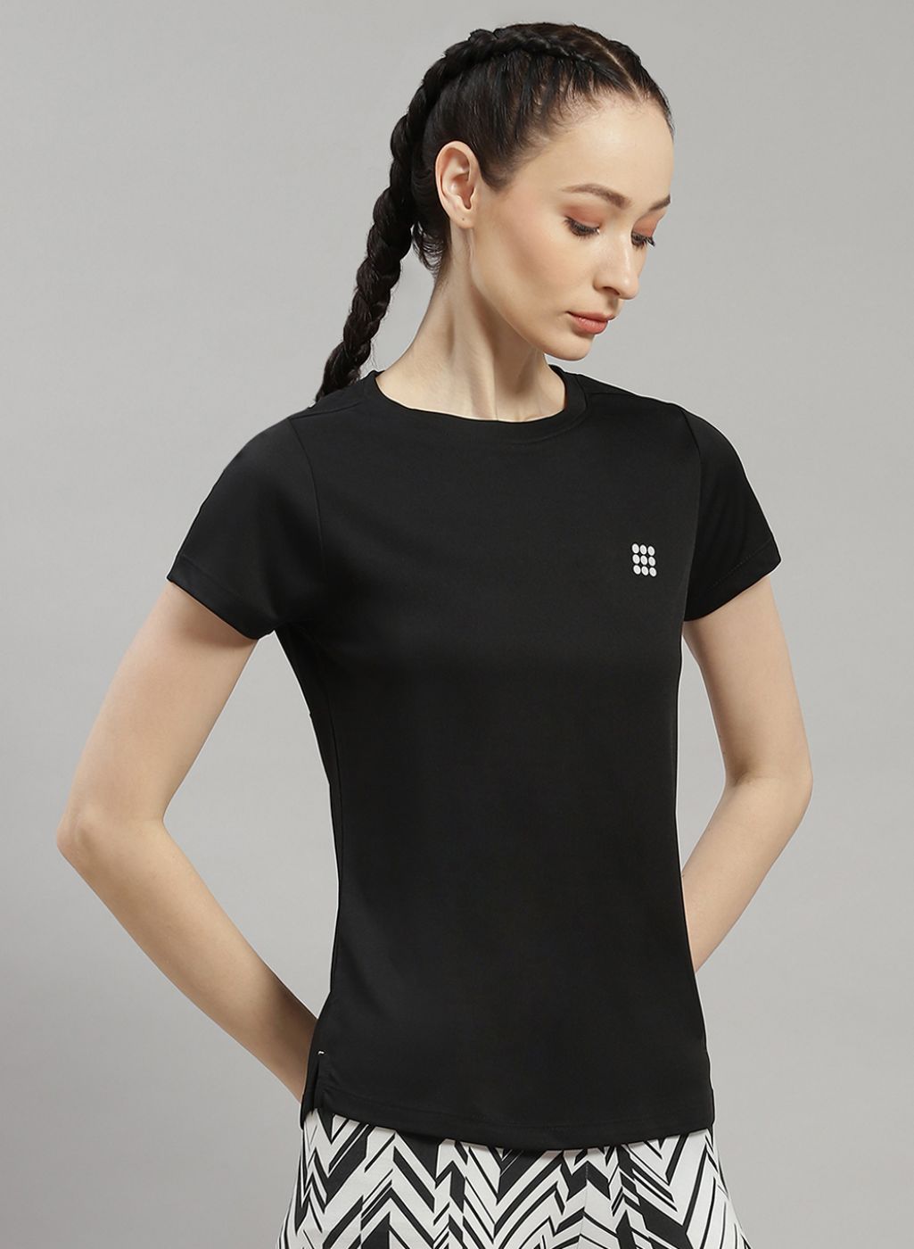 Women Black Solid Top