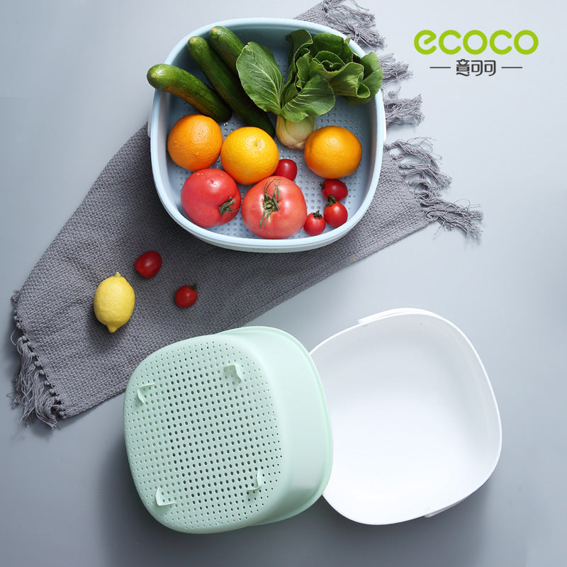 Ecoco Drain Strainer With Handle Retractable. Kitchen Drain Basket Vegetable Washing Basket Colander Tool Strainer