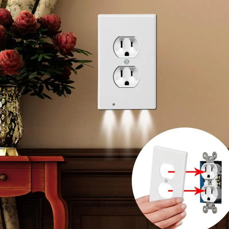 Outlet Wall Plate With LED Lights