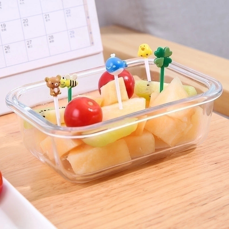 Casual Cartoon Plastic Fruit Fork 1 Set