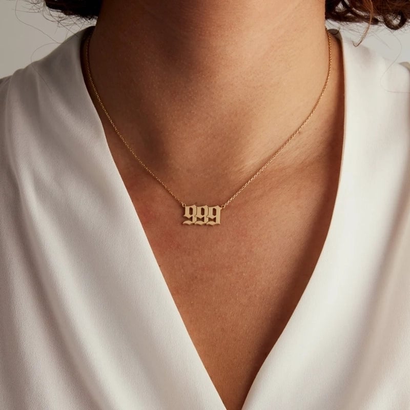 Minimalist Letter Stainless Steel Plating 18k Gold Plated Pendant Necklace