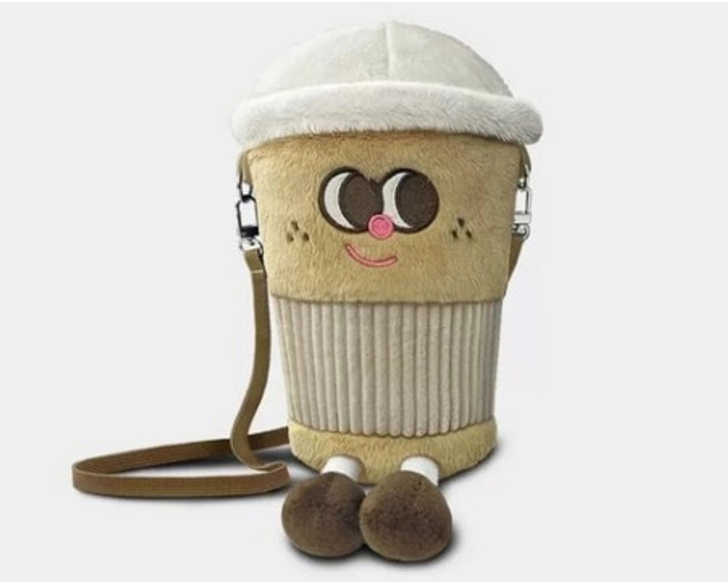 Women's Small Cotton Color Block Streetwear Cylindrical Zipper Shoulder Bag