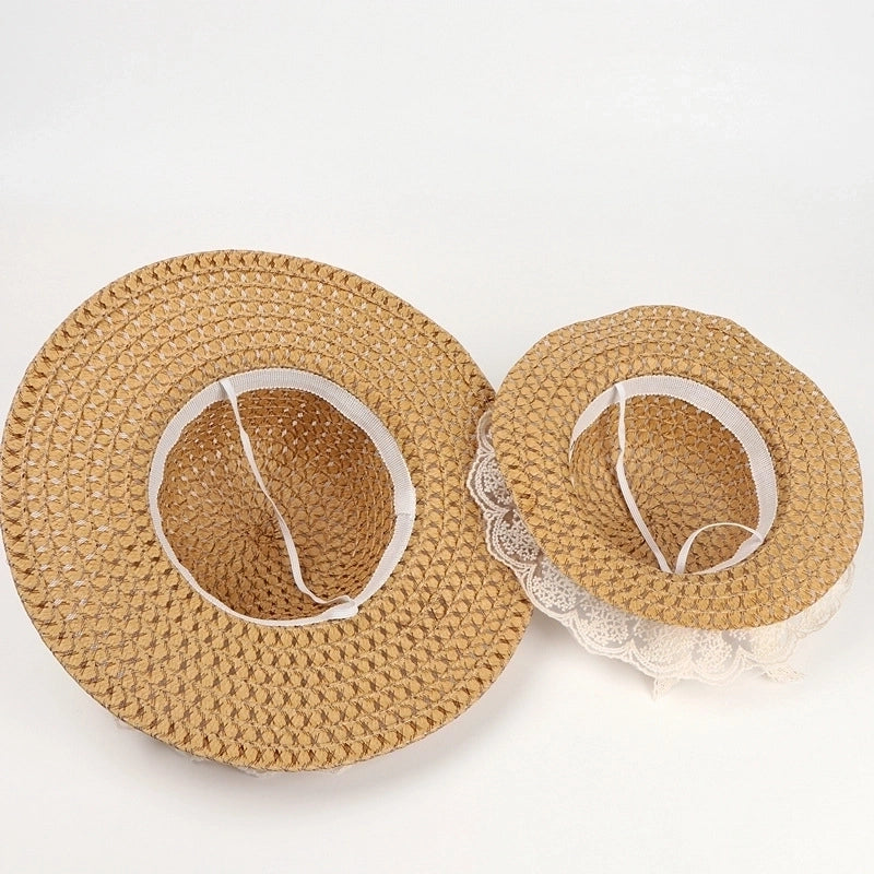 Women's Minimalist Solid Color Big Eaves Straw Hat