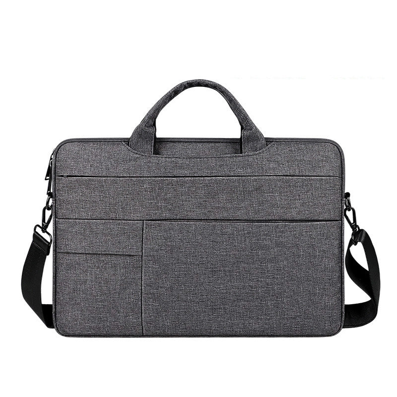 Unisex Oxford Cloth Solid Color Basic Classic Style Square Zipper Laptop Bag