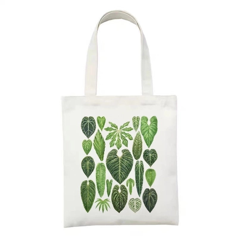 Women's Minimalist Artistic Animal Mushroom Butterfly Shopping Bags