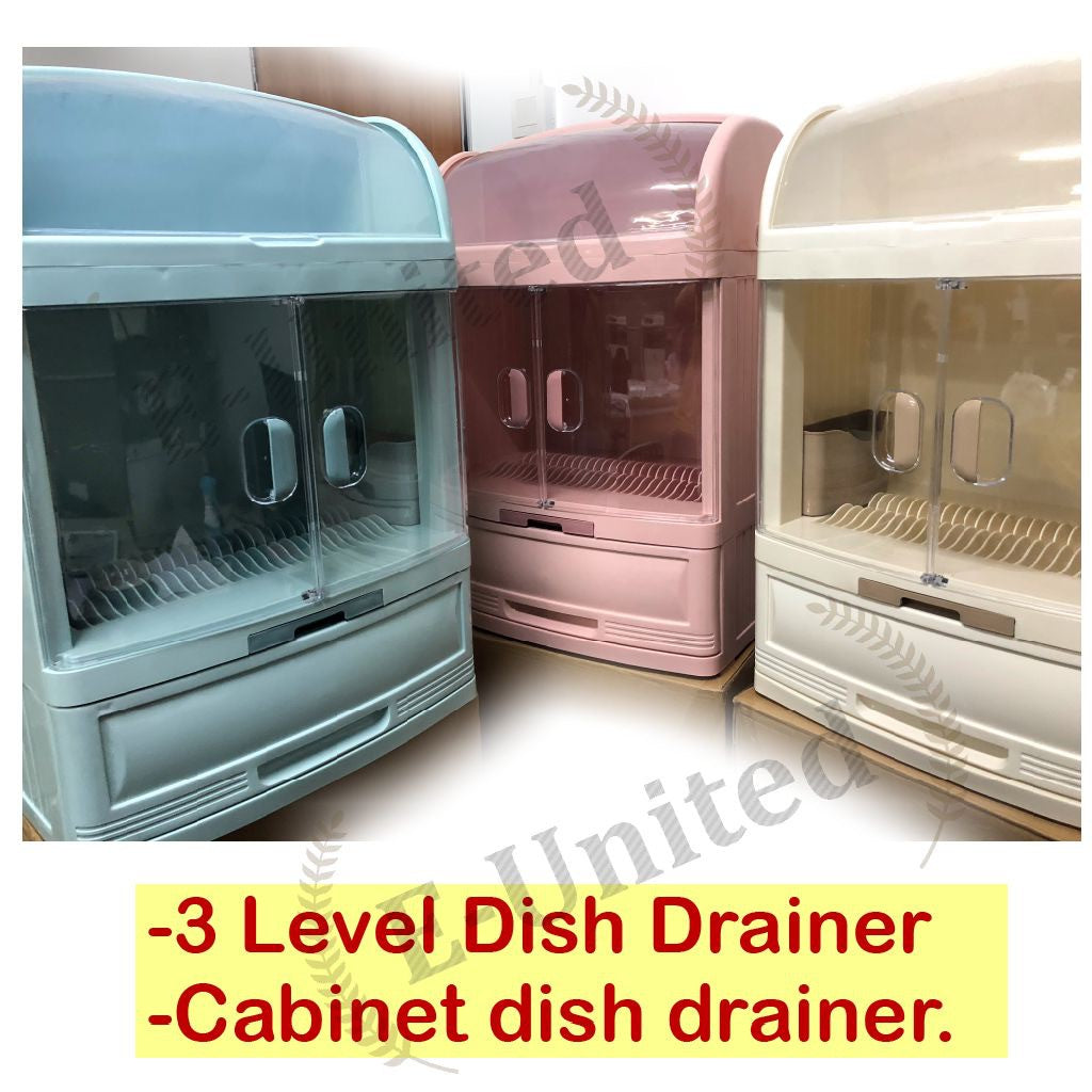 Kitchen Bowl Rack Cutlery Storage Box Dishes Leaching Bowl Box With Cover Edging Plate Rack Plastic Bowl Cabinet Home