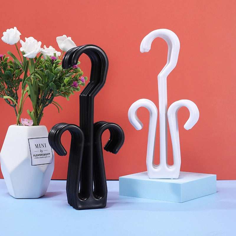 Casual Solid Color Plastic Shoe Rack