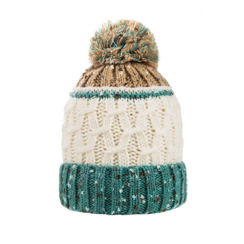 Unisex Basic Retro Color Block Eaveless Wool Cap