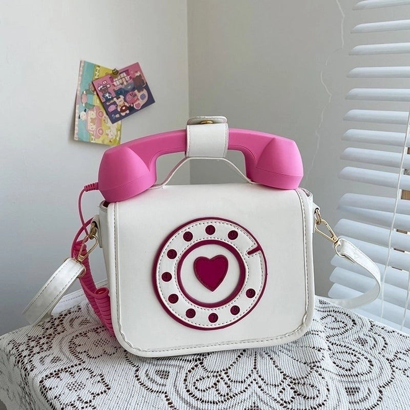 Fashion Creative Gradient Color Telephone Messenger Bag